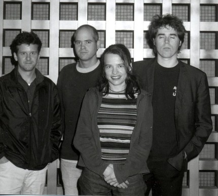 Superchunk touring in Tokyo, Japan, 2007. McCaughan is at left; Ballance is third from left. (Photo by Masao Nakagami)